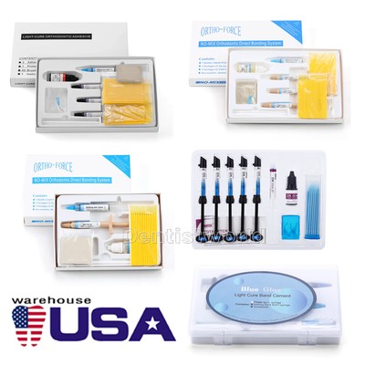 Dental Light Cure Adhesive Ortho Composite Resin/ Adhesive Bonding Blue Glue Kit