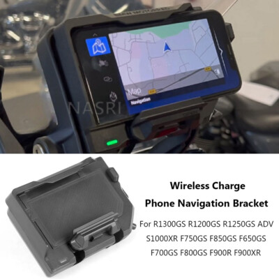 For BMW R1200GS R1250GS ADV Wireless Charge GPS Mobile Phone Navigation Bracket