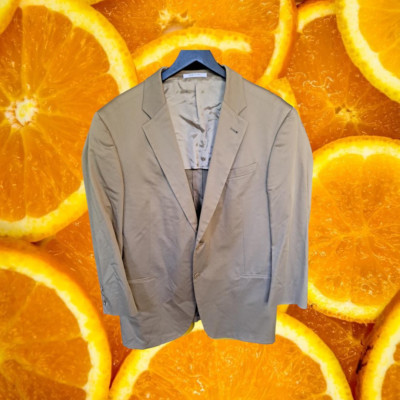 Giorgio Armani Tan 1 Button Blazer Size 44R Made in Italy