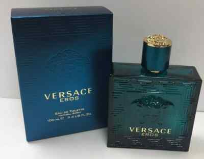 Versace Eros for Men 3.4 fl oz / 100ml  Eau de Toilette Spray - New Unsealed Box