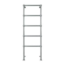 Vogue Ballerina 600mm 4 Bar Floor Standing Dual Energy Towel Radiator in Chrome