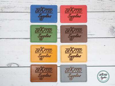 Leather Patch With Heat Adhesive, Rectangle 3'' x 2''