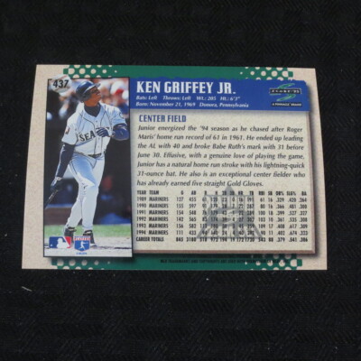 1995 Score Platinum Team #437 Sparkle Ken Griffey Jr Mariners NICE