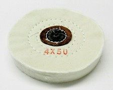 Muslin Buff Jewelry Polishing Buffing Wheel Finex 4" x 50Ply for Jewelers Buffer