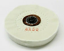 Muslin Buff Jewelry Polishing Buffing Wheel Finex 4" x 50Ply for Jewelers Buffer