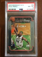 2003 Bowman Rookies & Stars — Paul Pierce — PSA 8 — pop 2 (all grades)