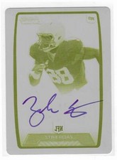 Zach Ertz 2013 BOWMAN NFL ROOKIE AUTOGRAPH CARD 1/1 SIGNED Eagles Cardinals AUTO