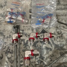 (8) - Superlok 1/2"-1/2" Outside Diameter Elbow Fitting SS 316 ***SEE PHOTOS***