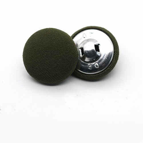 10Pcs Metal Buttons Fabric Covered Round Dress Shirt DIY Sewing Buttons Tool - Picture 15 of 24
