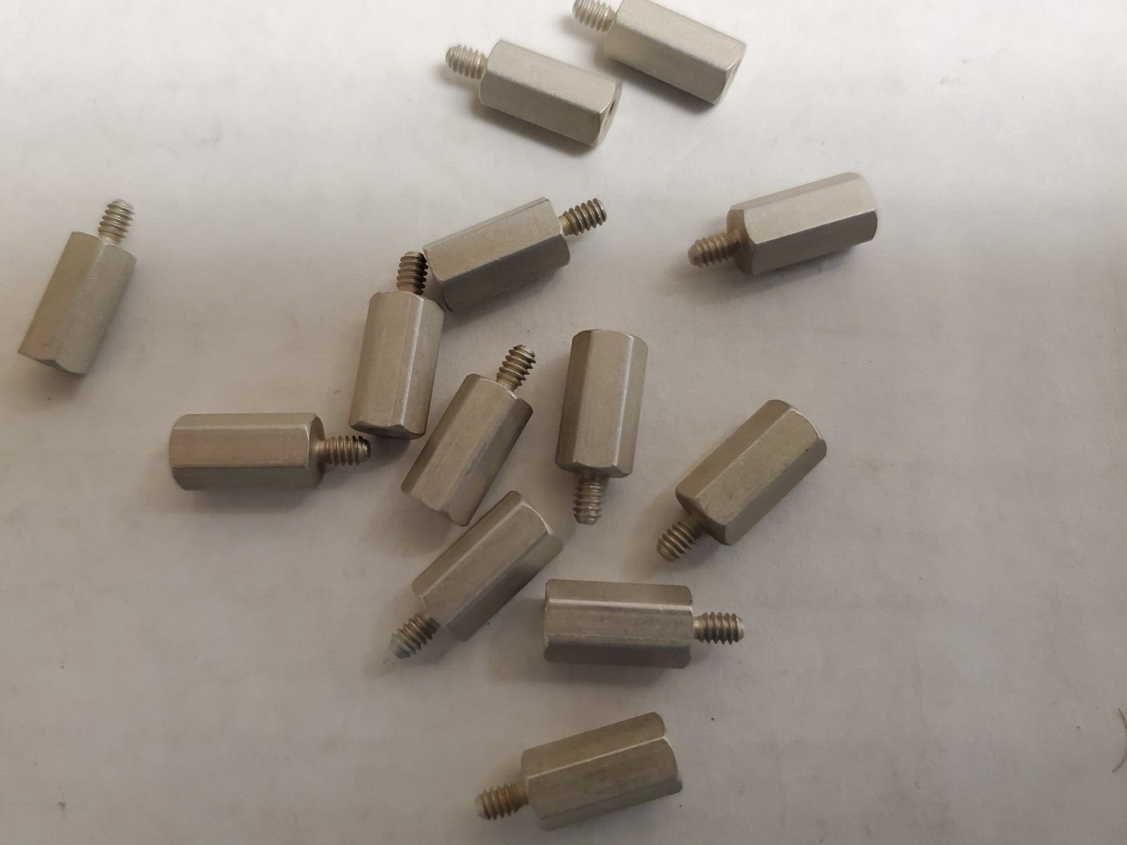 Aluminum Standoff, 1/4" Hex, M-F, 4-40, 1/2" Length, Stainless Steel - Lot of 30