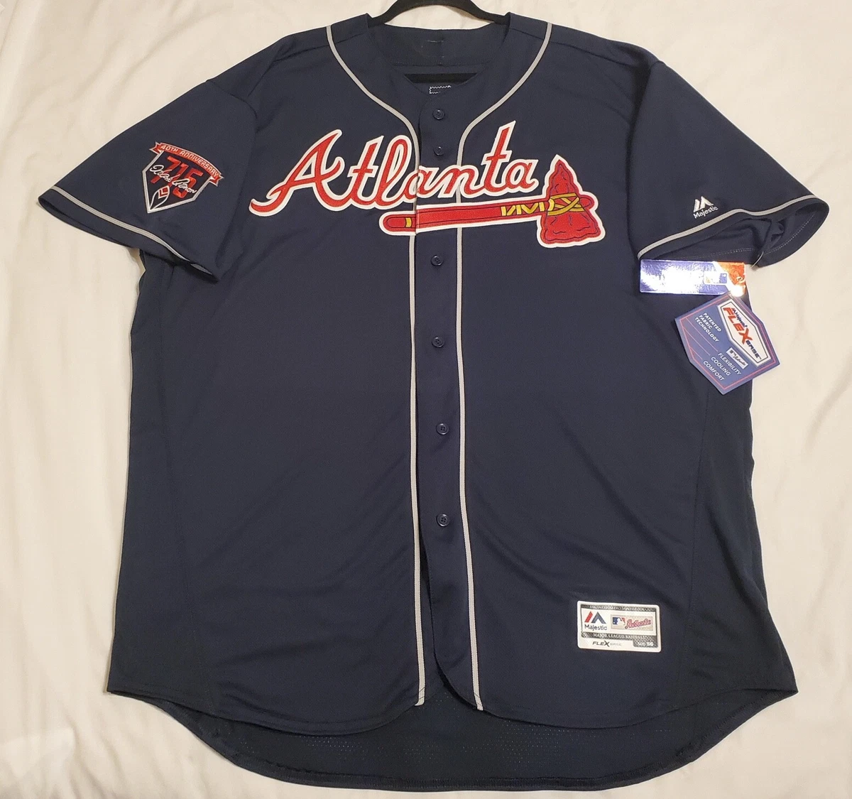 AUTHENTIC MAJESTIC FREDDIE FREEMAN 56 3XL ATLANTA BRAVES FLEX BASE Jersey