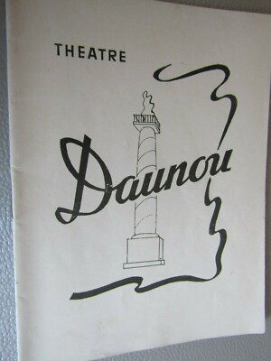 Programme De Théâtre Vintage 1926 - Théâtre Daunou - Pièce Avec Renouardt, Jeanne Lanvin, Worth - Style Art Déco