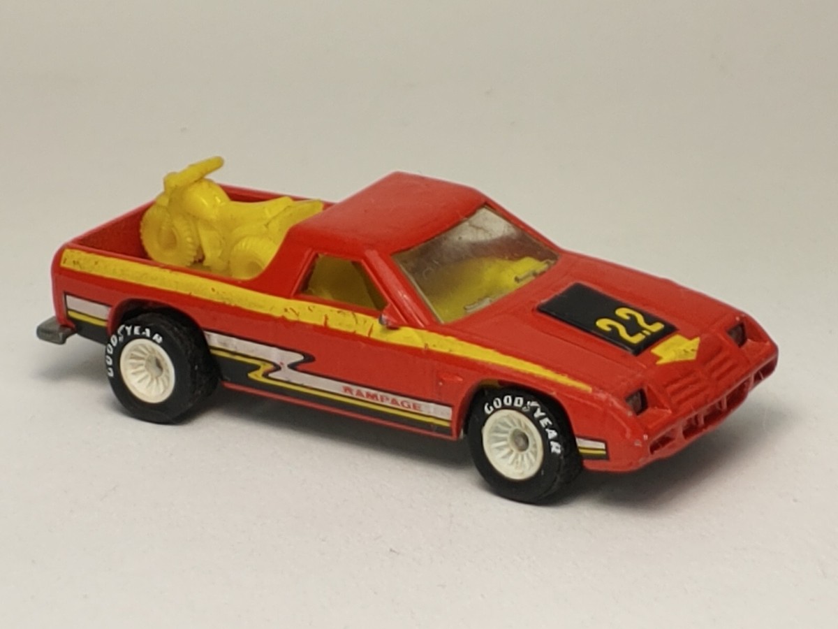1983 Hot Wheels Original Red Dodge Rampage Real Riders White Hub