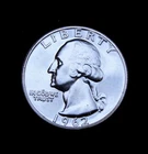 1962 Proof Washington Quarter Gem BU