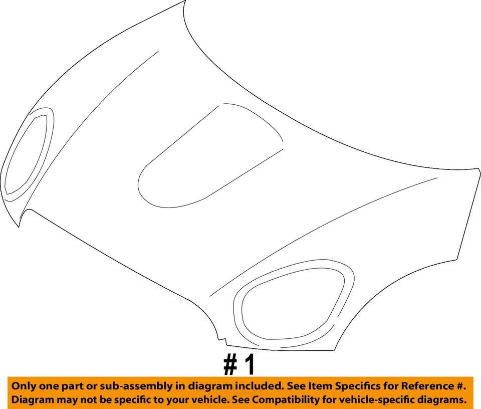 Capô usado serve: 2011 Mini Countryman grau B - Imagem 4 de 4