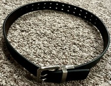 Boys LEVI'S M 26-28" Black/Brown Reversible Synthetic Leather Belt 1.25" Wide