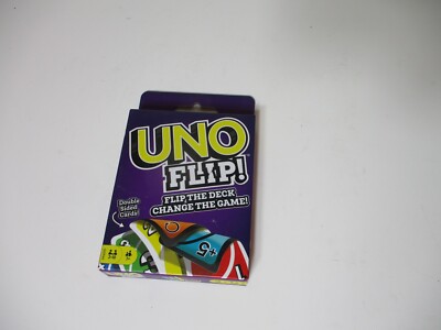 Uno Flip Card Game Double Sided Cards Ages 7+ Players 2-10 Mattel 2018 New