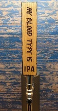 My Blood Type Is IPA Solid Oak Beer Tap Handle Laser Engraved Handmade USA