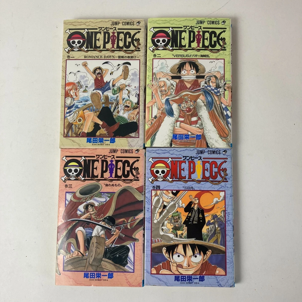 One Piece Manga 1 ONE PIECE Vol.1 ~ 4 All 1st Edition EIICHIRO ODA Original Manga Comic | eBay
