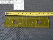 Quilting Template Ruler 5mm Straight Lines for Long Arm, High Shank Machines