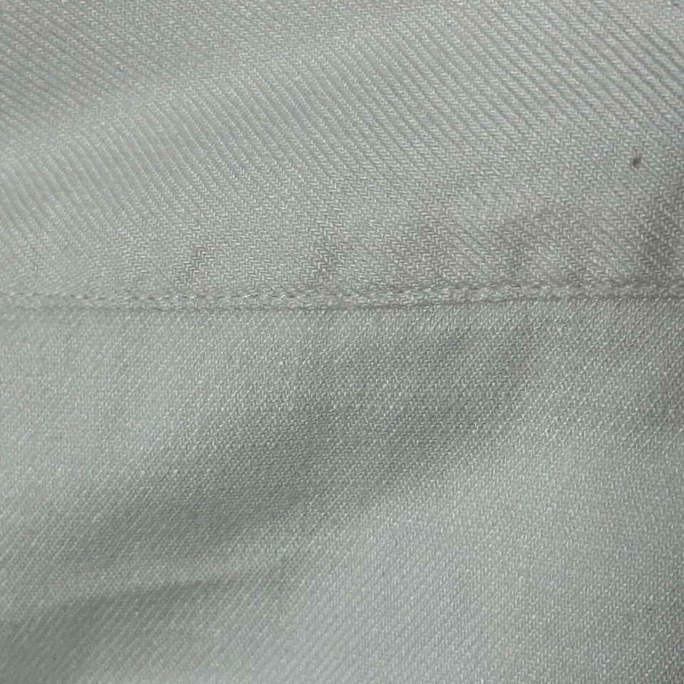 Cabi 5319 Coconut Cream Angel Linen Trouser 6 Women's Wide Leg Pants White - Image 4 of 4