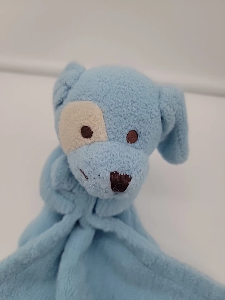 Difícil de Encontrar Mantas y Más Allá Mini Azul Cachorro Perro Manta de Seguridad Lovey Piping Mano  Foto 4 de 4