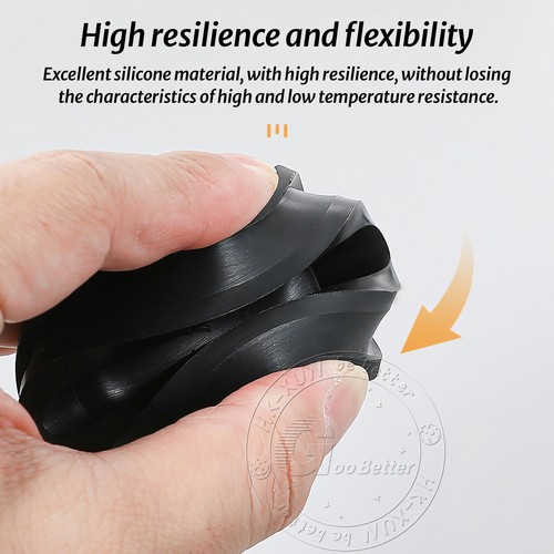 Black Round Silicone Rubber Blanking Seal Bung Hole Plugs End Caps 2mm-301.5mm - Picture 5 of 157