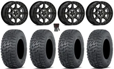 Valor V13 Bdlk 15" Wheels DT 30" Terra Hook Tires Kawasaki Mule Pro FXT  KRX