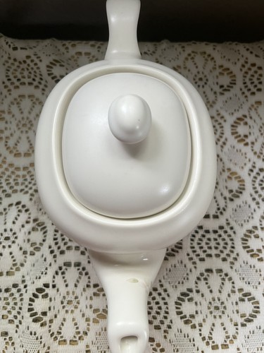 Pfaltzgraff Vintage Tea Rose Teapot Square With Lid Made In USA Mint Condition - Picture 7 of 13