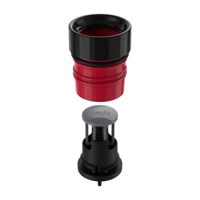 Emsa Bludrop Trinkflasche 0,5l Edelstahl doppelwandig BPA-frei Coral