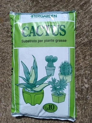 TERGARDEN terriccio per cactus piante grasse succulente substrato specifico rinvaso poroso