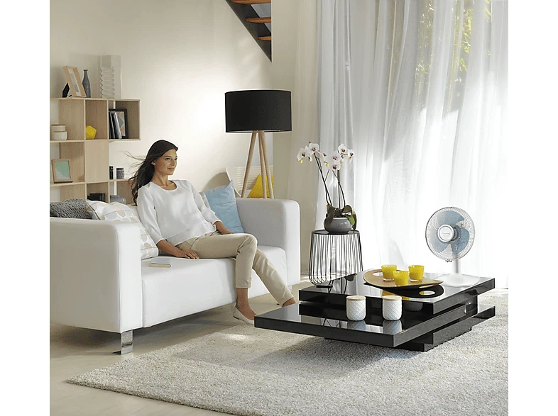Ventilador de sobremesa - Rowenta VU2330F0, Diámetro 30 cm, 34 m³/h, 46 dB, 3 V - Imagen 3 de 4