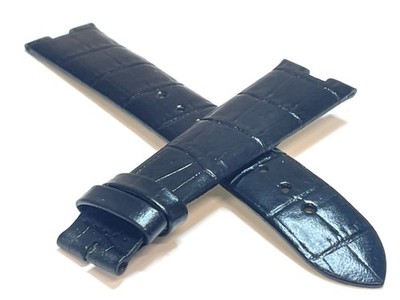 PIERRE BALMAIN Factory Second Alligator Grain Black 2Pc Watch Band 19mm x 16mm