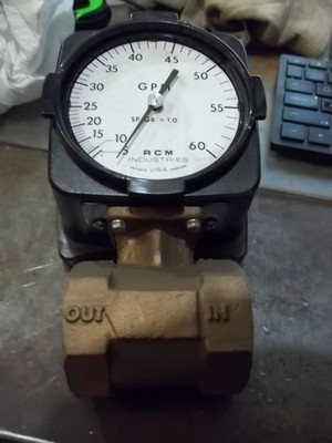 RCM 1 1/2-71-L-60 LIQUID FLOW METER 1-1/2'' 180 PSIG MAX MISSING COVER (MM14)