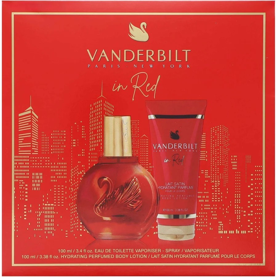 Gloria Vanderbilt In Red Gift Set 100ml Eau de Toilette EDT + 100ml Body Lotion
