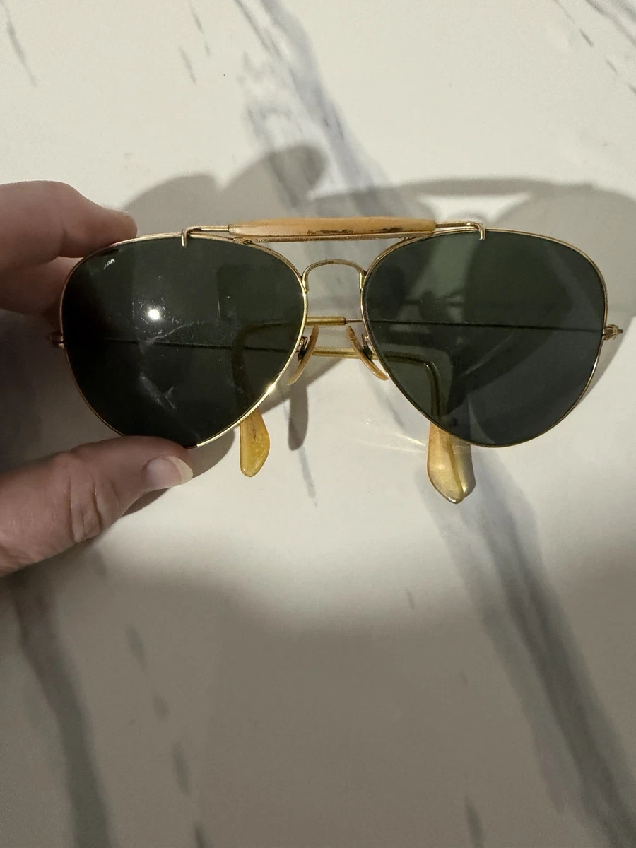 Ray-Ban Gold 1980s Vintage Sunglasses for sale | eBay