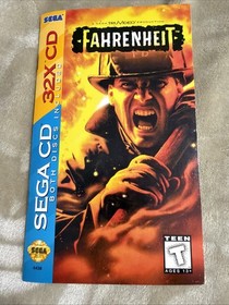 Fahrenheit (Sega 32X, 1995) Sega CD - CIB Complete 2 Disc W/ Manual