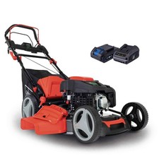 Scheppach Benzin Rasenm&auml;her MS226-53E - 6 PS | Schnittbreite 530mm | 65L Korb
