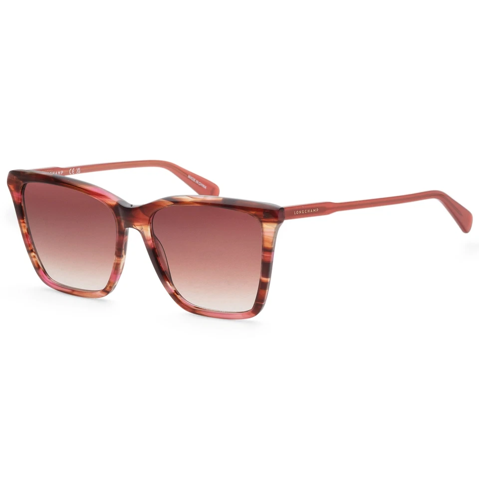 Longchamp Women's 56 mm Red Horn Sunglasses LO719S-602
