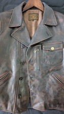 Pferdeleder Jacke Gr. S/(XS) 46 Herren Braun