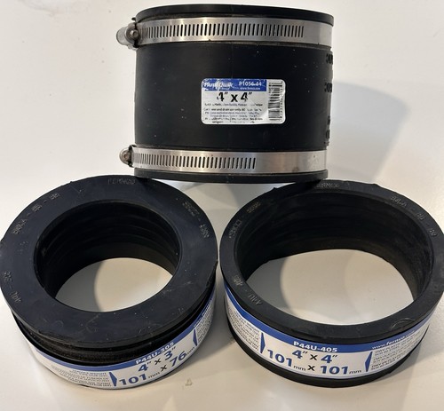 Plumbing supply lot rubber pipe couplers SUPER LOW PRICE fernco 