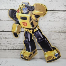 Transformers Bumblebee Metal Cut-Out Wall Sign Decor 2016 14" Open Road Hasbro