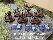 Star Wars Legion Separatists CIS 3 Units Droideka With Acrylic Shield Tokens