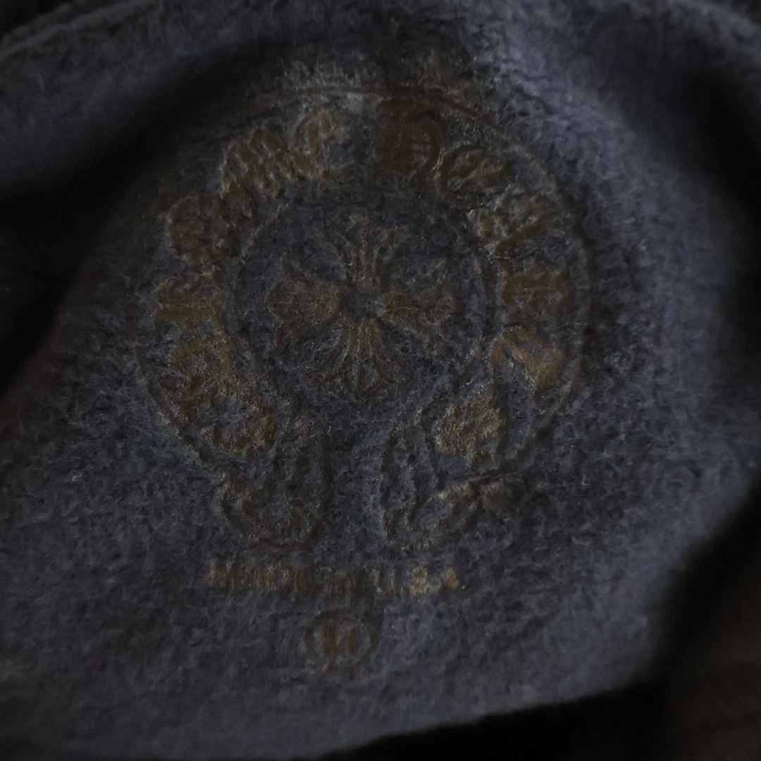 Maglione Chrome Hearts SWTSHRT PLVR felpa con cappuccio manica floreale schiena ferro di cavallo usa