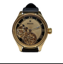 Vintage skeleton watch based on a 1925 Rolex pocket watch movement.