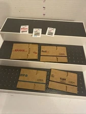 Zuru Mini Brands DCS Fed Ex UPS DHL Boxes & Label Lot Brand New Not Folded