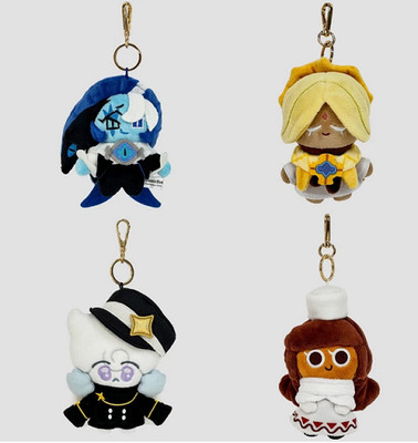 Cookie Run Kingdom plush doll keyring Shadow Milk Pure Vanilla