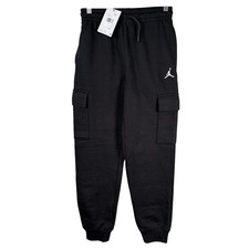 Jordan Pants Cargo Sweatpants Boys Size Medium Black Fleece Joggers Jumpman NEW