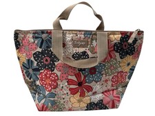 Thirty-One Insulated Floral Thermal Tote Lunch Bag Zip Top EUC