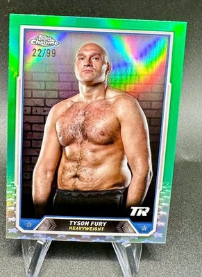Topps Chrome Boxing # Tyson Fury # No. 2 # Green Refractor /99   